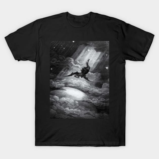 Fall of Satan by Gustav Doré T-Shirt by HipHopTees